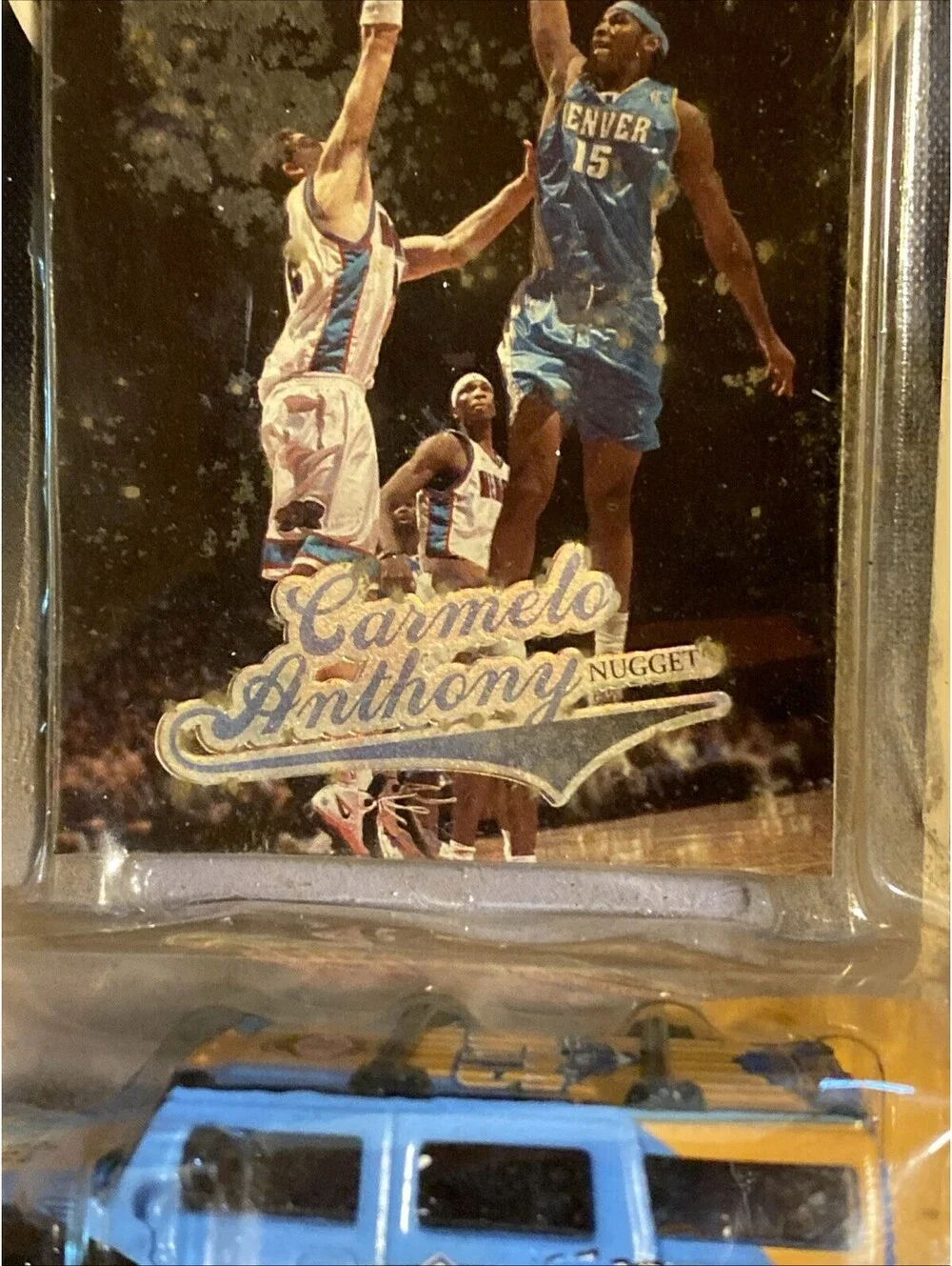 New 2004 CARMELO ANTHONY  Fleer Ultra Die Cast car & card, Hummer  NBA Cavaliers
